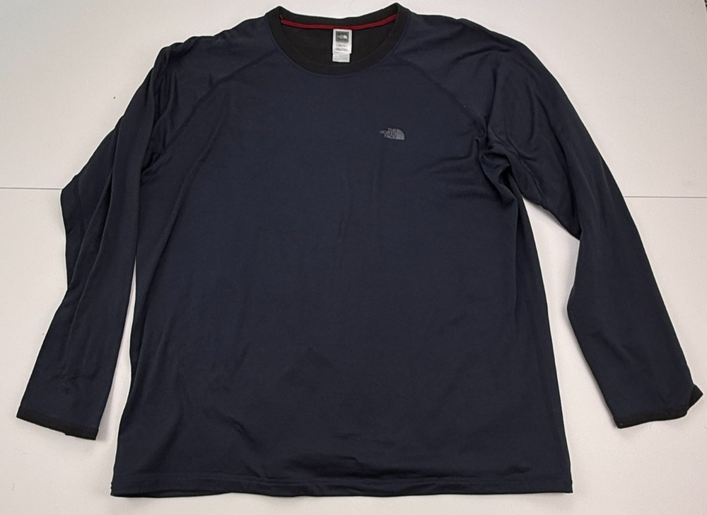 The North Face Men's XXL Long Sleeve Crew Neck Shirt Dark Navy Blue